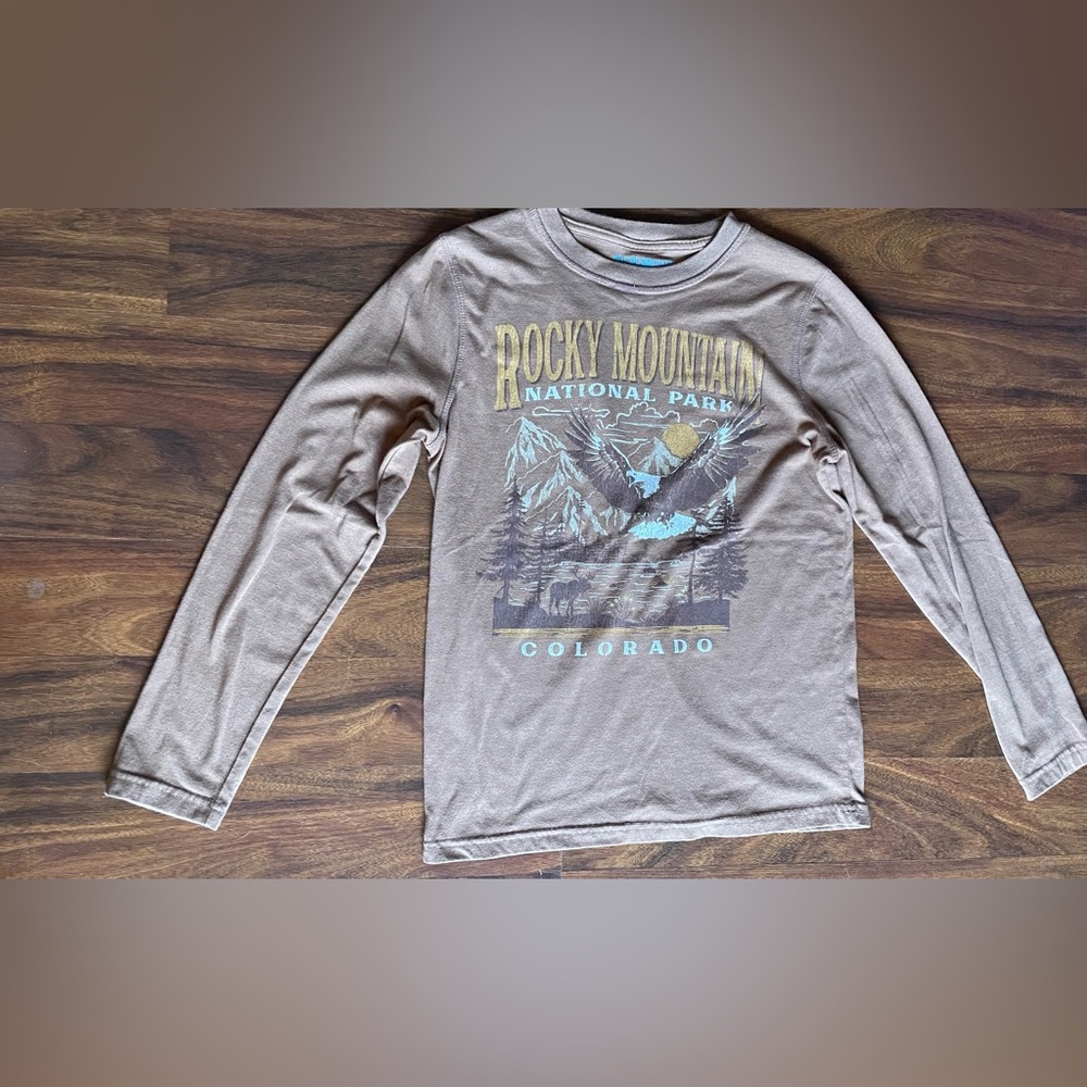 Kids' Long Sleeve Shirt - Rocky Mountain National Park Design